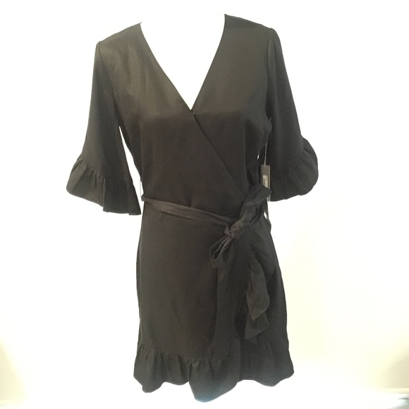 chelsea28 ruffle wrap dress NWT. - Picture 4 of 8